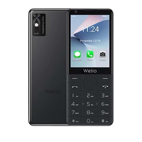 Welio Wkey T502 Kameralı Tuşlu Cep Telefonu Siyah