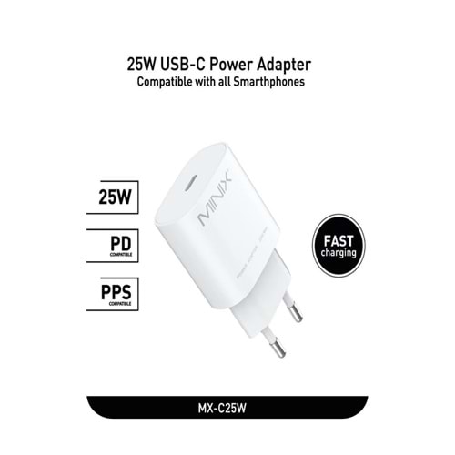 MİNİX 25W USB-C POWER ADAPTER