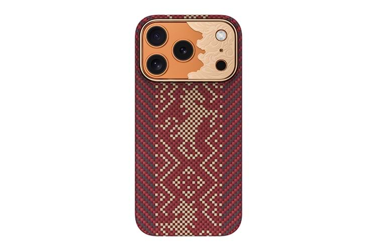 Apple iPhone 17 Pro Kılıf M-safe Şarj Özellikli Karbon Fiber Tasarımlı Benks Knight ArmorAir Kevlar Kapak