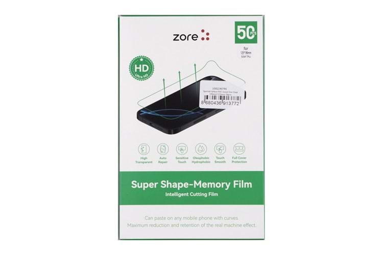 Zore Special Edition Pvc Good One Clear Ekran Koruyucu 196Mm X 125Mm 50 Adet