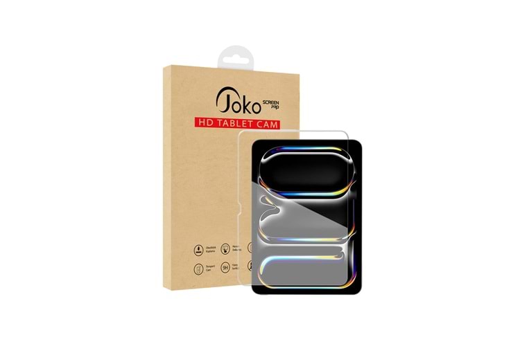 Joko Apple iPad Pro 11 (2024) HD Tablet Cam Ekran Koruyucu - Şeffaf