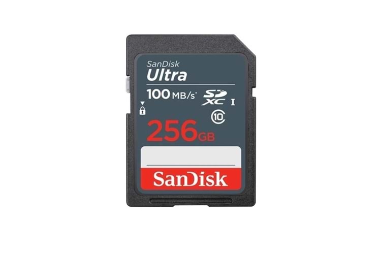 Sandisk 256GB Ultra mSDXC 100MB/s Class 10 UHS-I Micro SD Kart