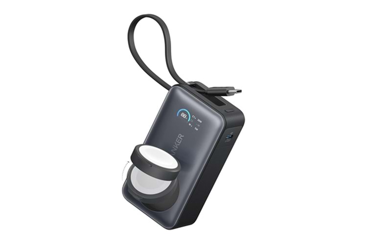 Anker MagGo Powerbank 10.000 mAh 35W Siyah Apple Watch Stantlı