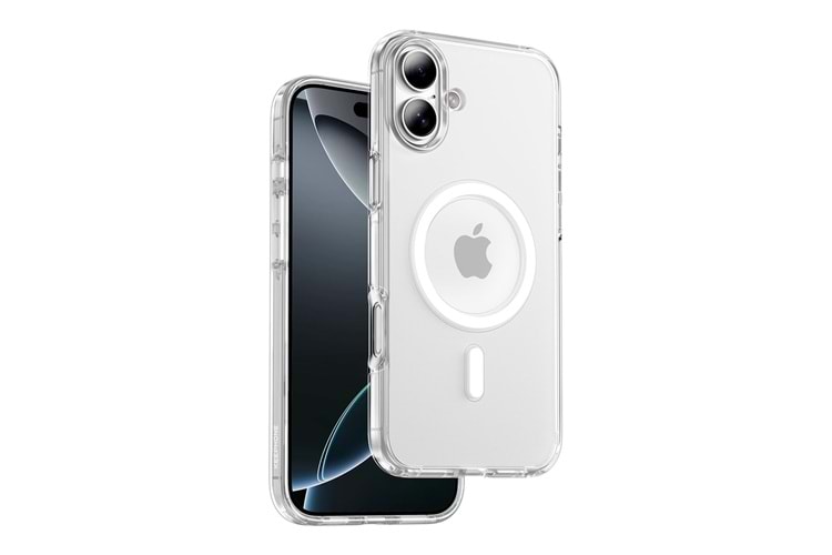 Keephone Apple iPhone 16 Non Yellow Şeffaf Magsafe Kılıf - Şeffaf