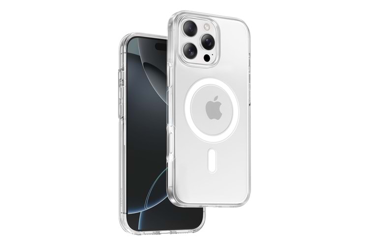 Keephone Apple iPhone 16 Pro Non Yellow Şeffaf Magsafe Kılıf - Şeffaf