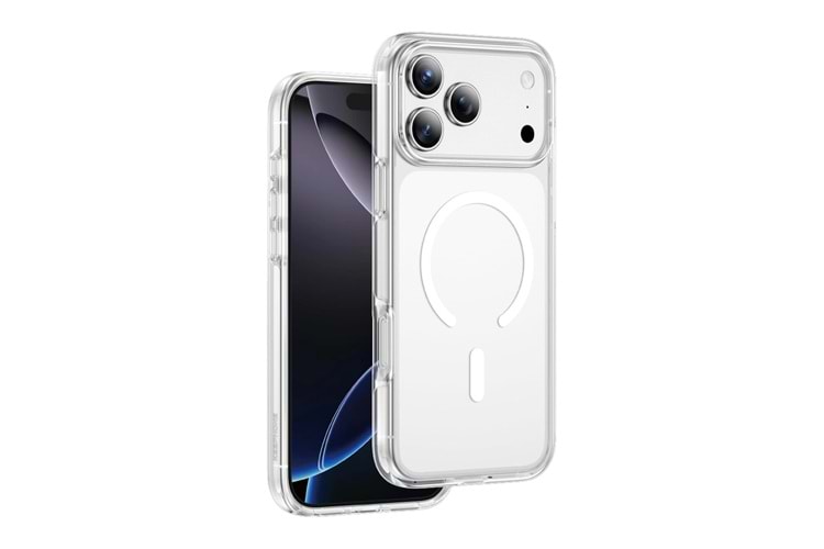 Keephone Apple iPhone 17 Pro Non Yellow Şeffaf Magsafe Kılıf - Şeffaf