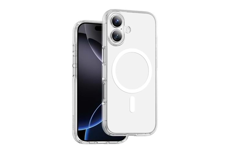 Keephone Apple iPhone 17 Non Yellow Şeffaf Magsafe Kılıf - Şeffaf