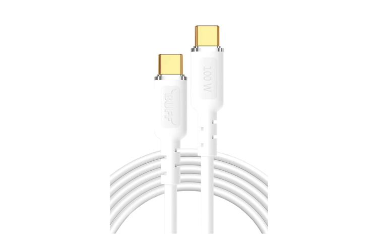 BUFF 100W TYPEC-C 5A 1.2M CABLE BEYAZ