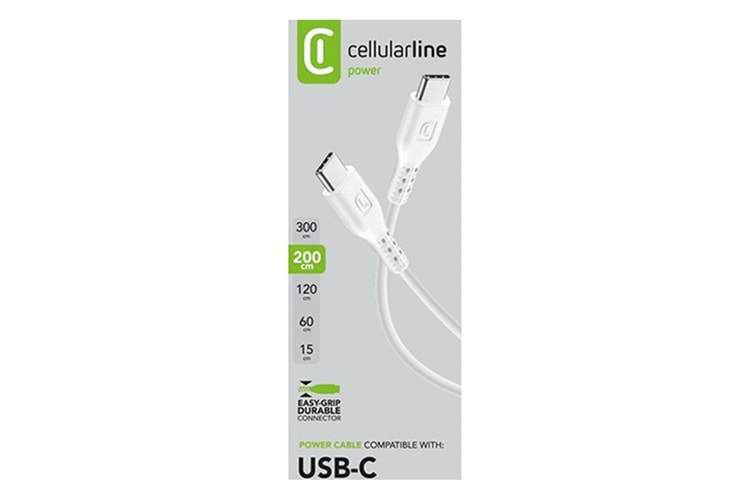 Cellularline USB-C To USB-C 2m Kablo