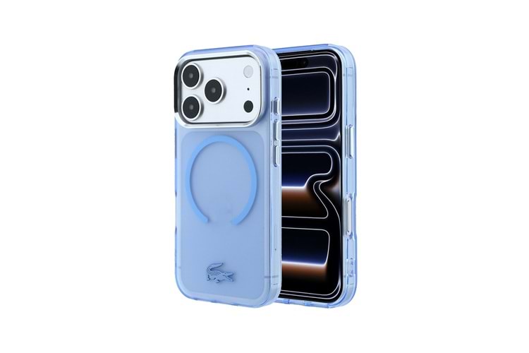 Apple iPhone 18 Pro Max Kılıf Lacoste Orjinal Lisanslı M-safe C-Magnet İkonik Timsah Logolu IML Frosted Kapak