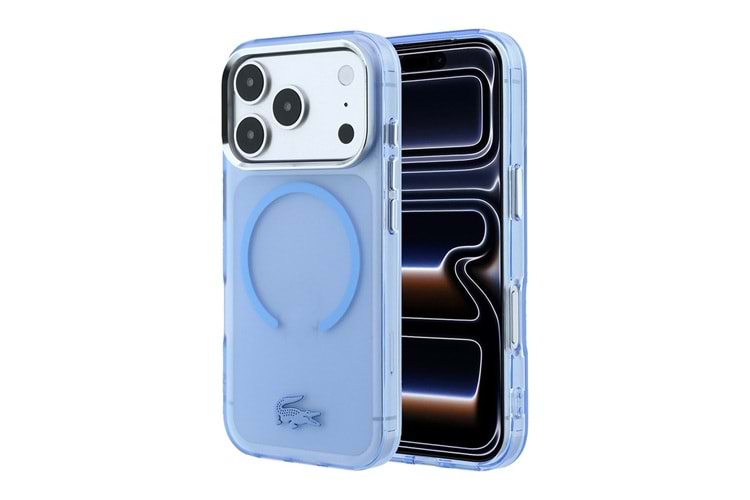 Apple iPhone 18 Pro Kılıf Lacoste Orjinal Lisanslı M-safe C-Magnet İkonik Timsah Logolu IML Frosted Kapak
