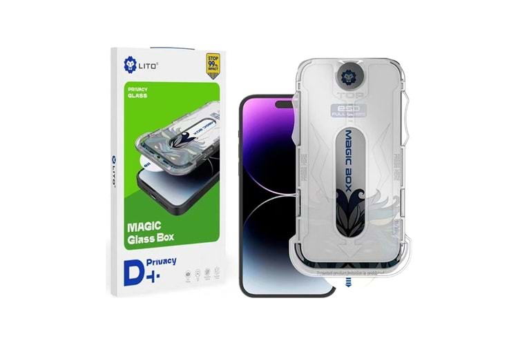 LİTO D+ iPhone 16 Pro Max Uygulama Aparatlı Ekran Koruyucu