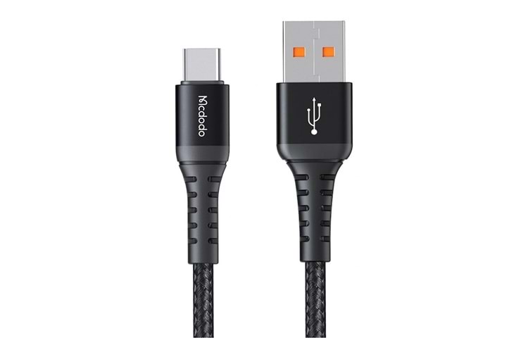 Mcdodo CA-2274 USB-A to USB-C Quick Charge 3A Hızlı Şarj ve Data Kablosu 2m Siyah