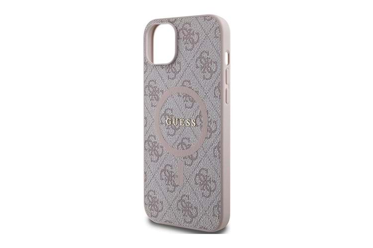 GUESS HC MAGSAFE PU 4G RING CLASSIC LOGO IP15 SERİSİ