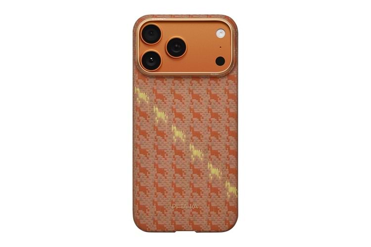 Apple iPhone 17 Pro Kılıf M-safe Şarj Özellikli Aramid Fiber Pitaka Edge Serisi Happiness Rides Kapak