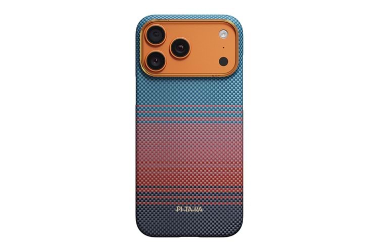 Apple iPhone 17 Pro Max Kılıf M-safe Şarj Özellikli Aramid Fiber Pitaka Sunset 2.0 California Dream Serisi Kapak