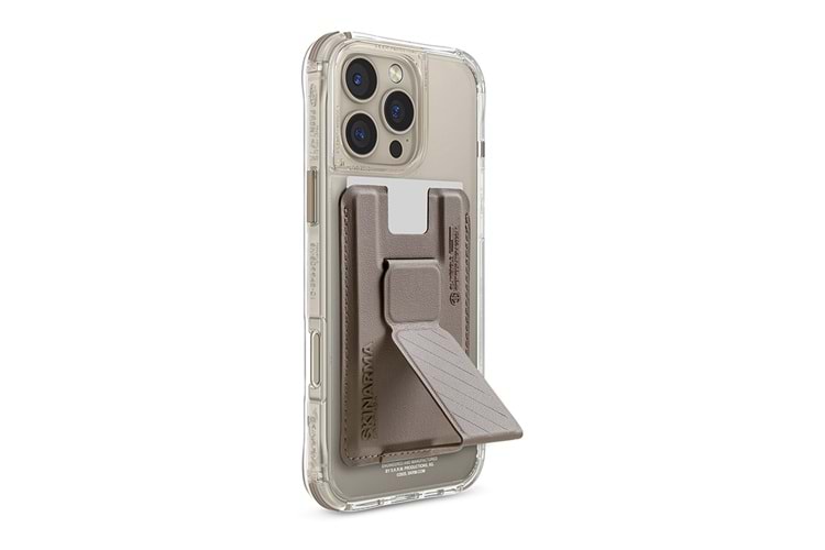 Apple iPhone 16 Pro Kılıf M-safe Şarj Özellikli Şeffaf Airbag Tasarımlı Skinarma Saido Prime Kapak