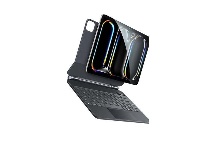 Yesido KB31 iPad Pro 13 (2024) Tecno Klavyeli Tablet Kılıfı - Siyah