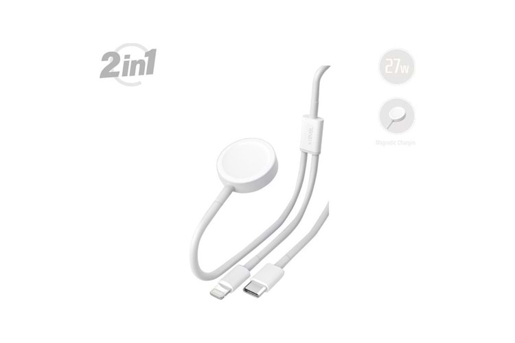 X-Level X-GoLink 2 in 1 Manyetik Şarj Cihazı Type-c + Lightning Kablosu