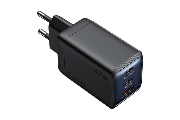 Mcdodo CH-0970 GaN Series 67W 2C1A Mini GaN Şarj Cihazı EU Plug Siyah