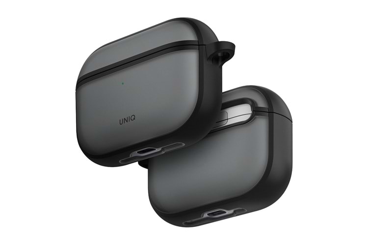 Uniq Airpods Pro 3 (3.nesil) Veren Frosted Hang Kılıf - Siyah