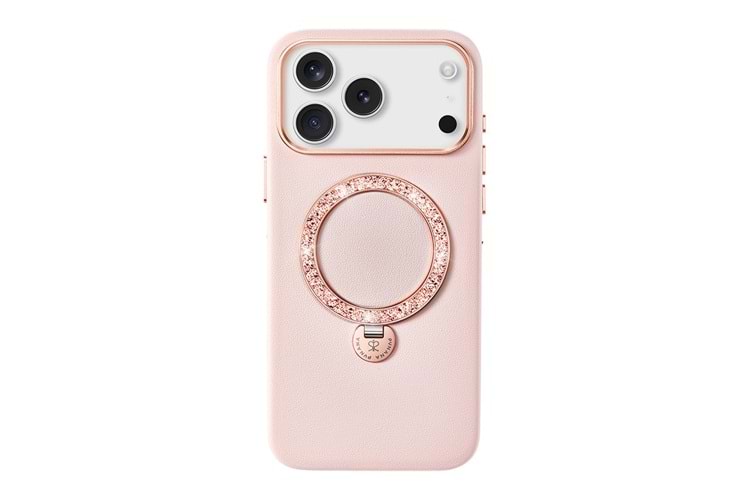 Pynana PN-17Y4 Dancing Circle Series Phone Case Luxury For İP 17 Pro Max Rose Gold