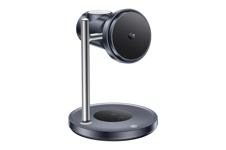 Yesido DS40 Qi2.2 25W Hızlı Şarj Destekli Apple Watch ve Samsung Watch Uyumlu Manyetik Masaüstü Kablosuz Şarj Cihazı - Siyah DS40 Qi2.2 25W Hızlı Şarj Destekli Apple Watch ve Samsung Watch Uyumlu Manyetik Masaüstü Kablosuz Şarj Cihazı - Siyah