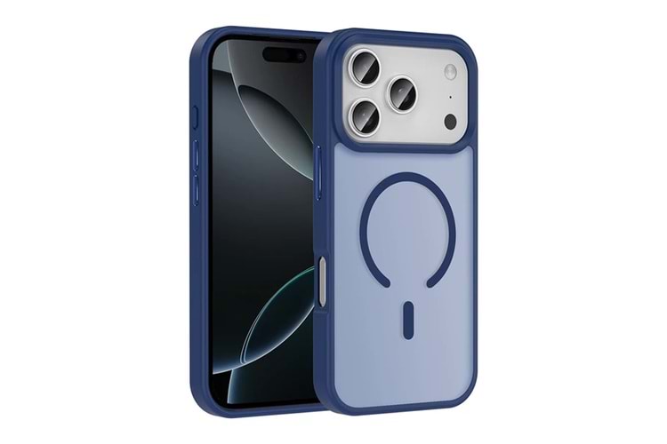 Apple iPhone 17 Pro Max -17 Pro Kılıf M-safe Şarj Özellikli Yıldız Simli Arka Yüzey Coehl Lyra Kapak
