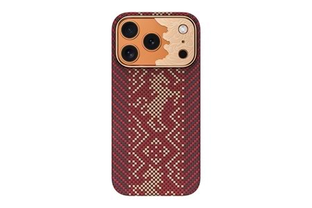 Apple iPhone 17 Pro Max Kılıf M-safe Şarj Özellikli Karbon Fiber Tasarımlı Benks Knight ArmorAir Kevlar Kapak