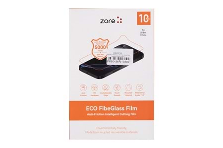 Zore High Wear Resistance 8H Fibe Glass Film 196Mm X 125Mm 10 Adet