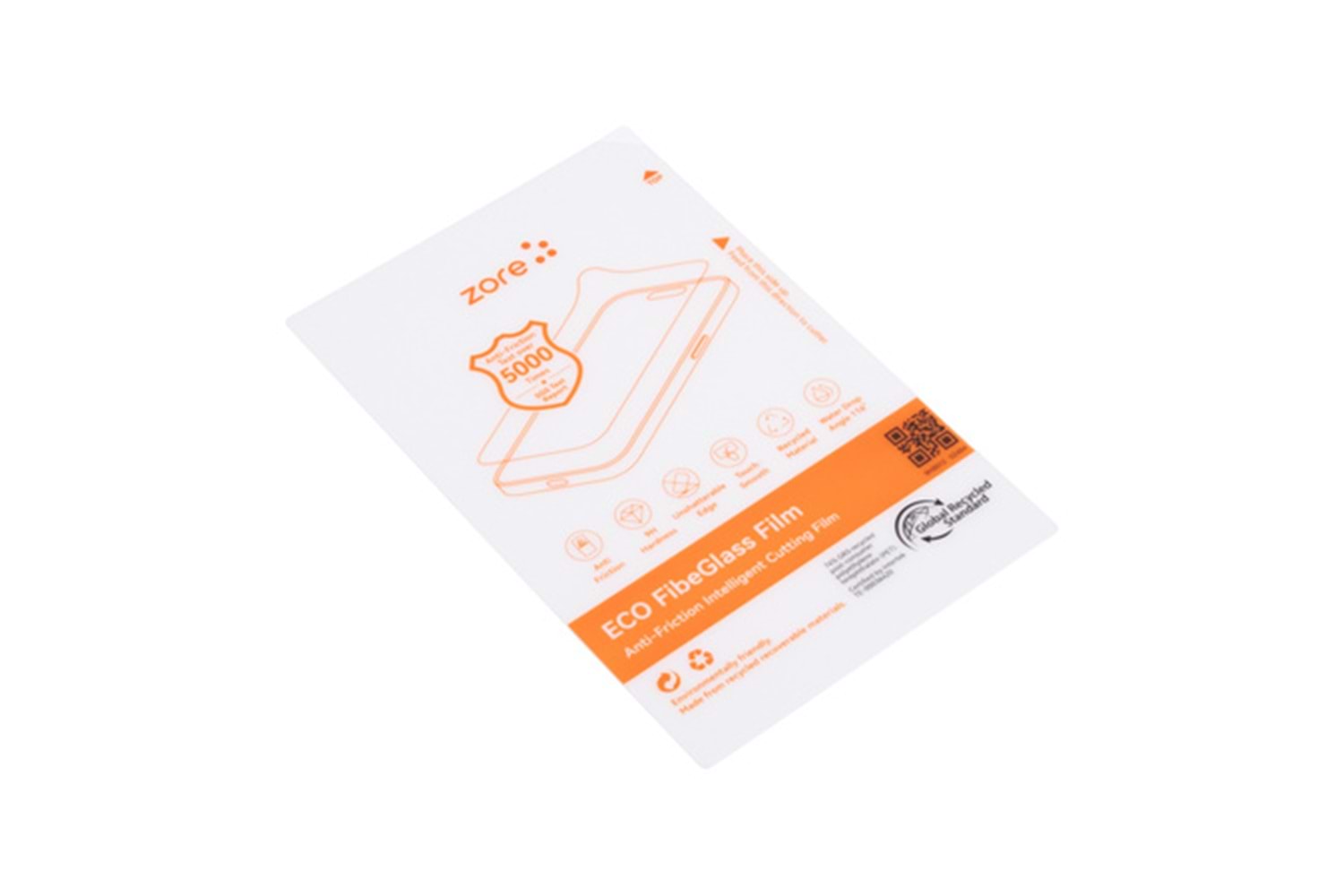 Zore High Wear Resistance 8H Fibe Glass Film 196Mm X 125Mm 10 Adet