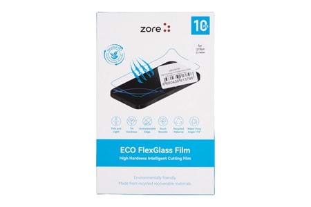 Zore High Hardness 7H Flexible Nano Glass Film 196Mm X 125Mm 10 Adet