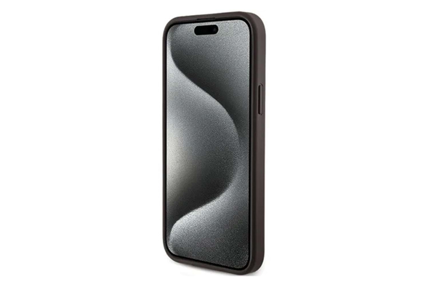 Apple iPhone 15 Kılıf Guess Orjinal Lisanslı M-safe Şarj Özellikli PU Halkalı 4G Desenli Yazı Logolu Kapak
