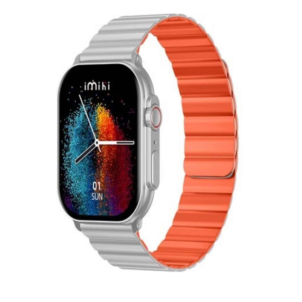 İMİKİ SMART WATCH SF1 SIFIR 24 AY GARANTİLİ SİLVER