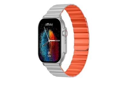 İMİKİ SMART WATCH SF1 SIFIR 24 AY GARANTİLİ SİLVER