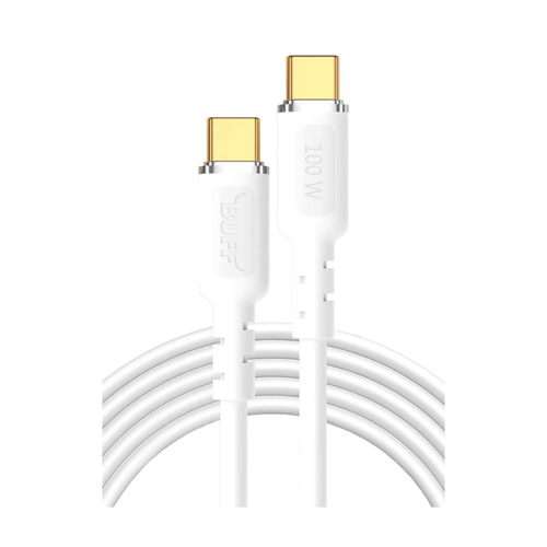 BUFF 100W TYPEC-C 5A 1.2M CABLE BEYAZ