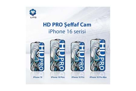 Lito HD Pro iPhone 17/16 Pro Ekran Koruyucu