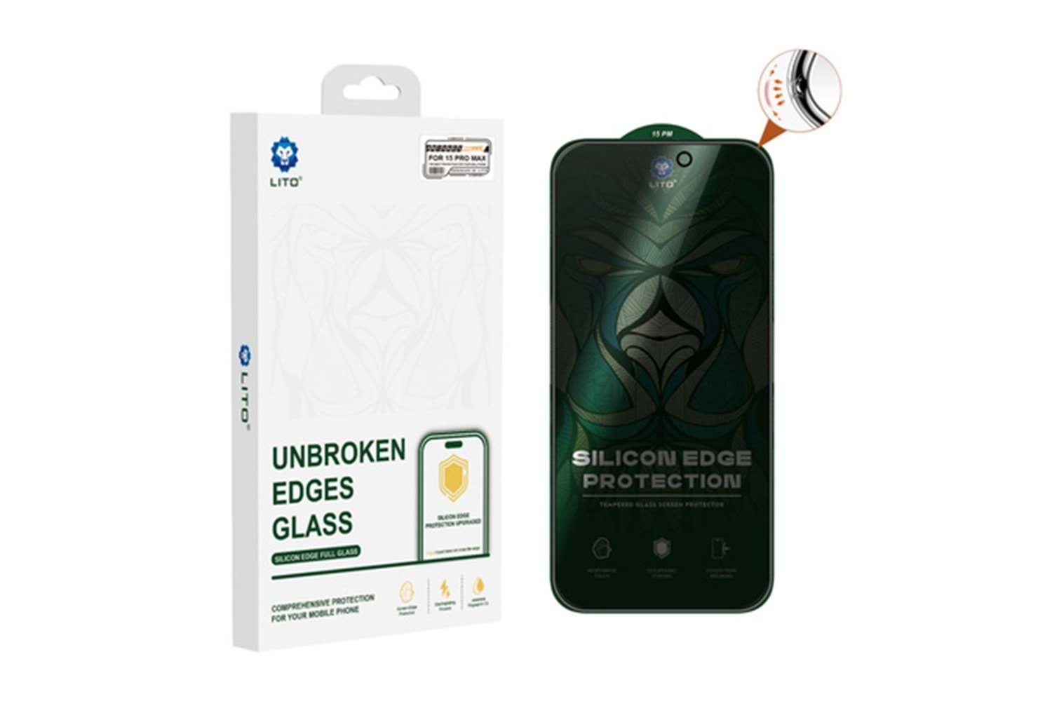 Lito D+ Ultra 360° Privacy Full Glass 16 Pro Ekran Koruyucu