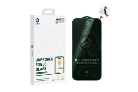 Lito D+ Ultra 360° Privacy Full Glass 16 Pro Ekran Koruyucu