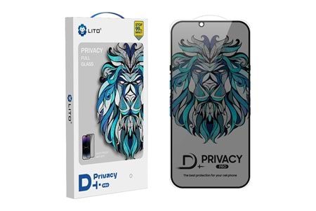 iPhone 16 LITO D+ Pro Privacy Toz Filtreli Ekran Koruyucu