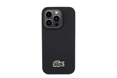 LACOSTE HC W/ STRAP ICONIC PETIT PIQUE PU LOGO BLACK