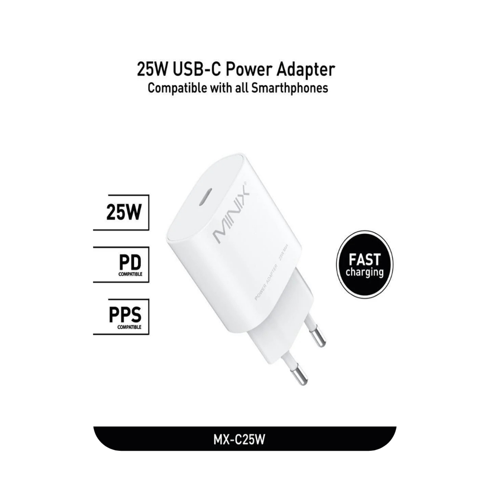 MİNİX 25W USB-C POWER ADAPTER