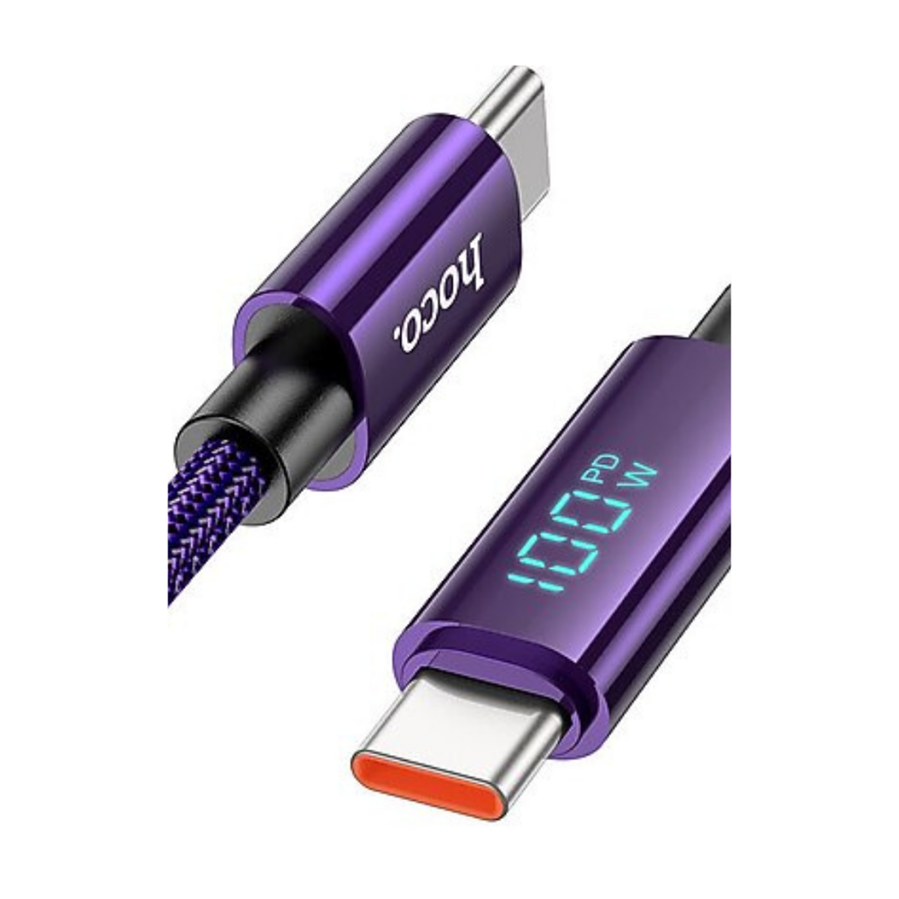 Hoco. U125 1.2m Benefit Pd 100W Type-C To Type-C Şarj Data Kablosu