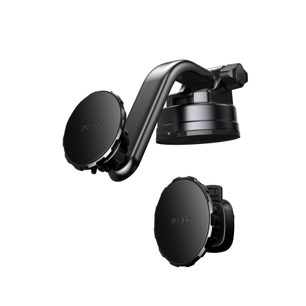 Yesido C159 2in1 Izgara Klipsli ve Yapışkanlı 360 Derece Ayarlanabilir Manyetik Magsafe Araç Tutucu - Siyah