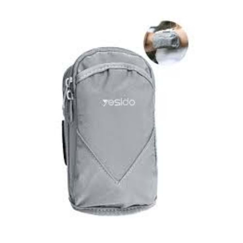 Yesido WB12 Su ve Toz Geçirmez Elastik Çok Amaçlı Kol Spor Çanta - Gümüş