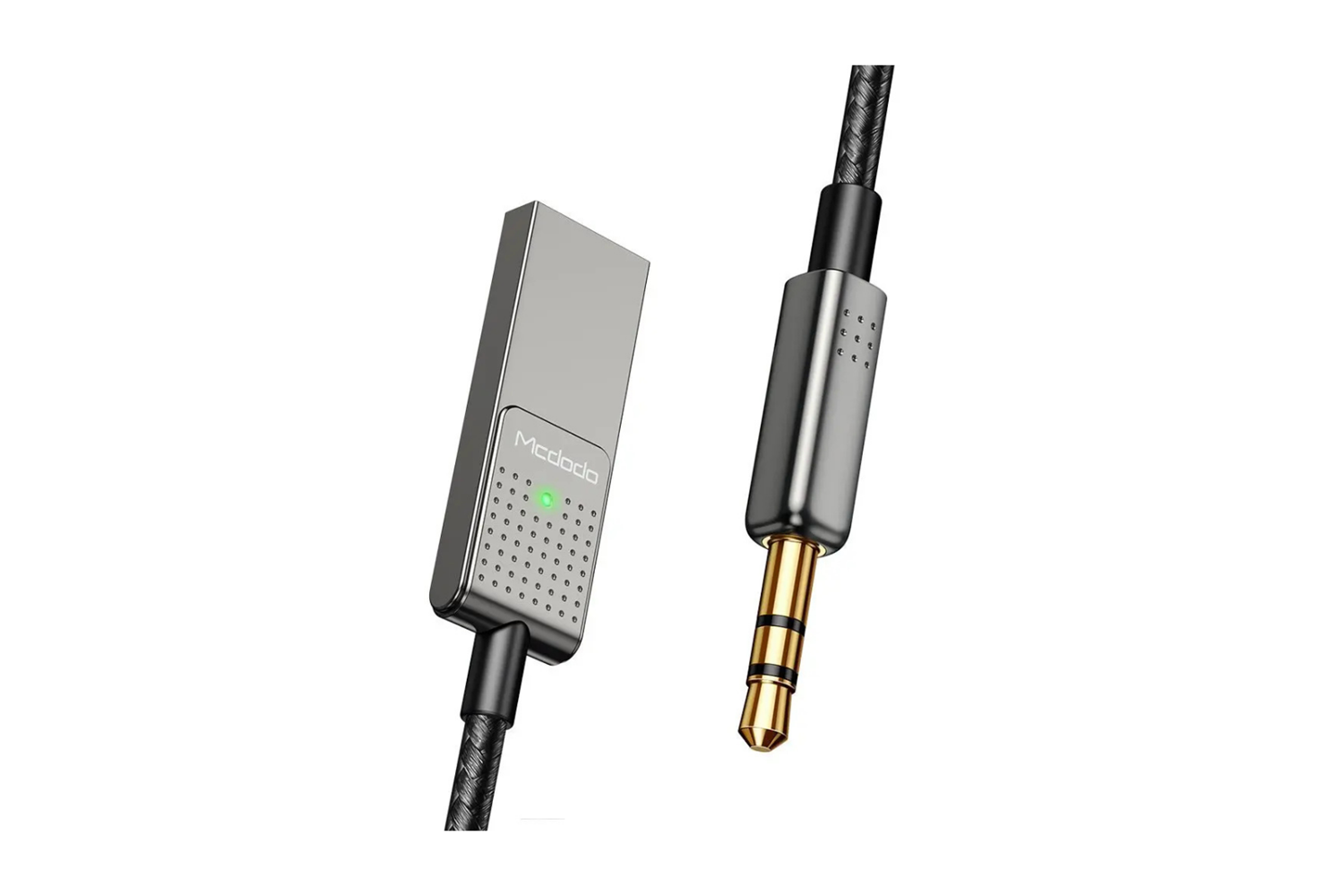 Mcdodo CA-8700 Bluetooth Alıcı Aux Dönüştürücü Wireless Araç Kiti-Gri