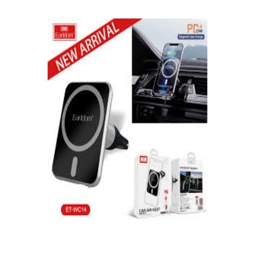 Earldom WC14 Mıknatıs 15W Hava Firar Araba Kablosuz Şarj Cihazı Cep telefonu için Manyetik Kablosuz Şarj Cihazı