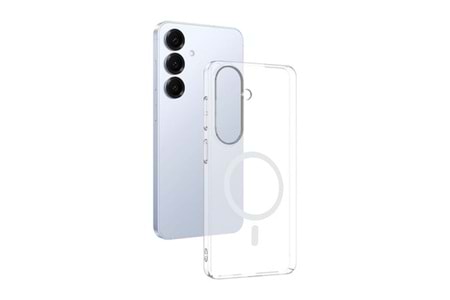 Galaxy S26 Plus Kılıf Wiwu MCC-101 iShield Pro Serisi M-safe Şarj Özellikli Crystal Sert PC Kapak