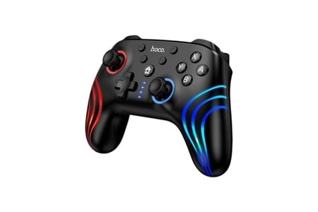 Hoco. GA2 Unicorn RGB Işıklı Çok Fonksiyonlu PC Uyumlu Kablosuz Oyun Kolu - Siyah