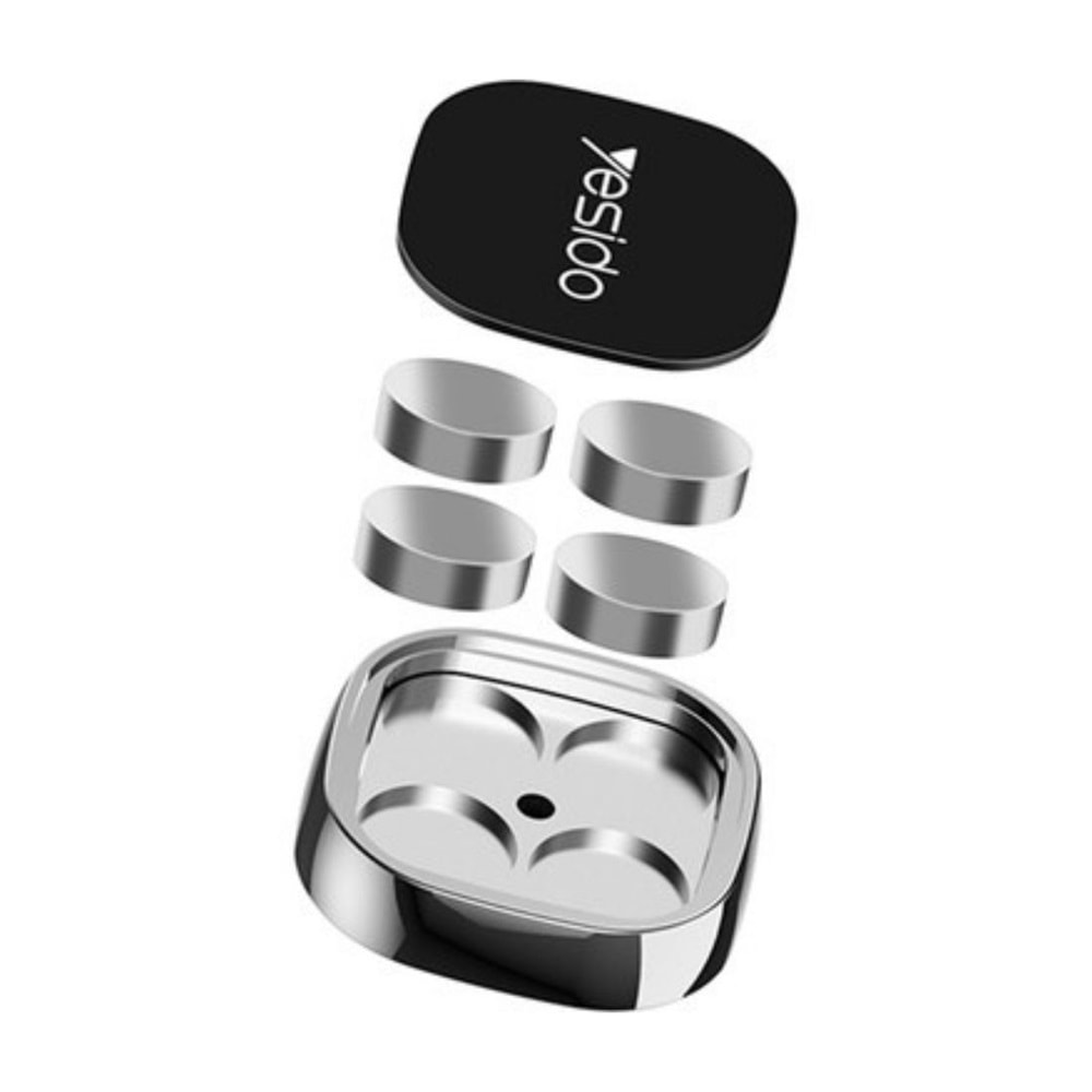 Yesido C81 Yapışkanlı Ayarlanabilir Manyetik Mini Telefon Tutucu - Siyah